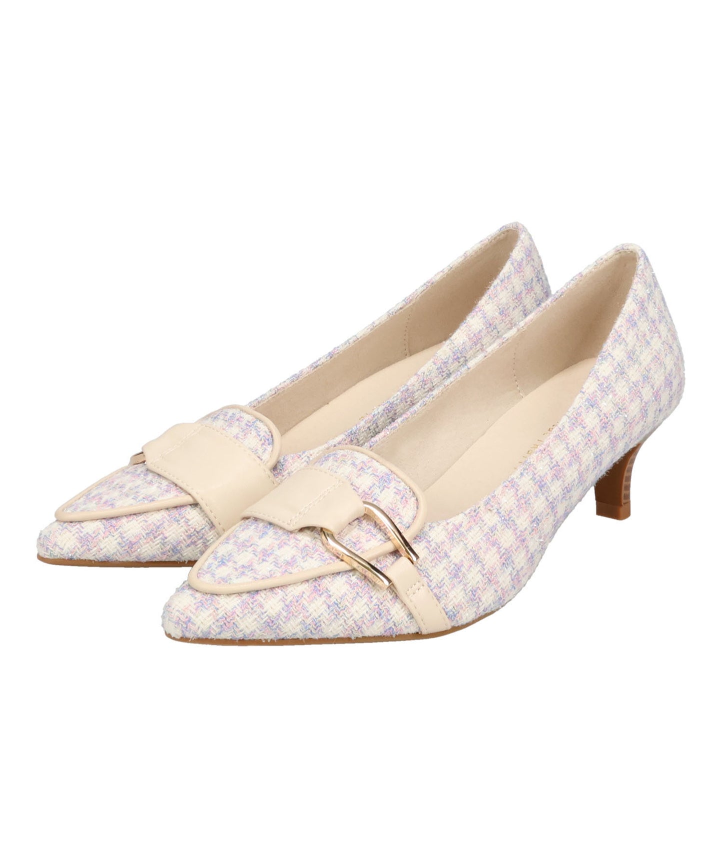 サイドバックルポインテッドトゥパンプス/62104