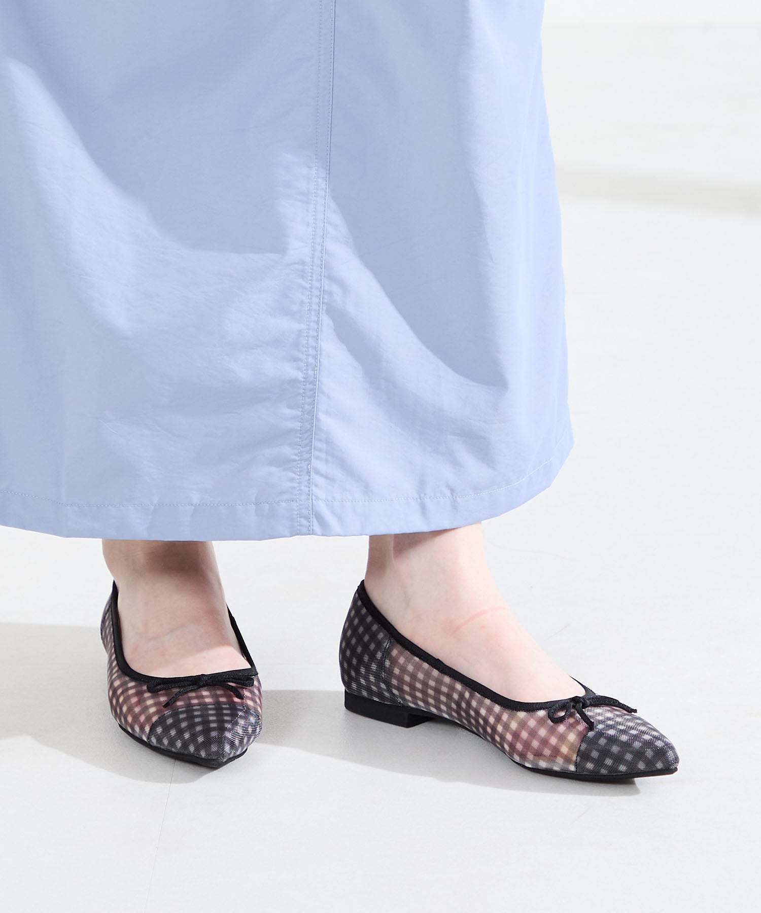 カタログ掲載アイテム】ギンガムチェックシアーパンプス/62105