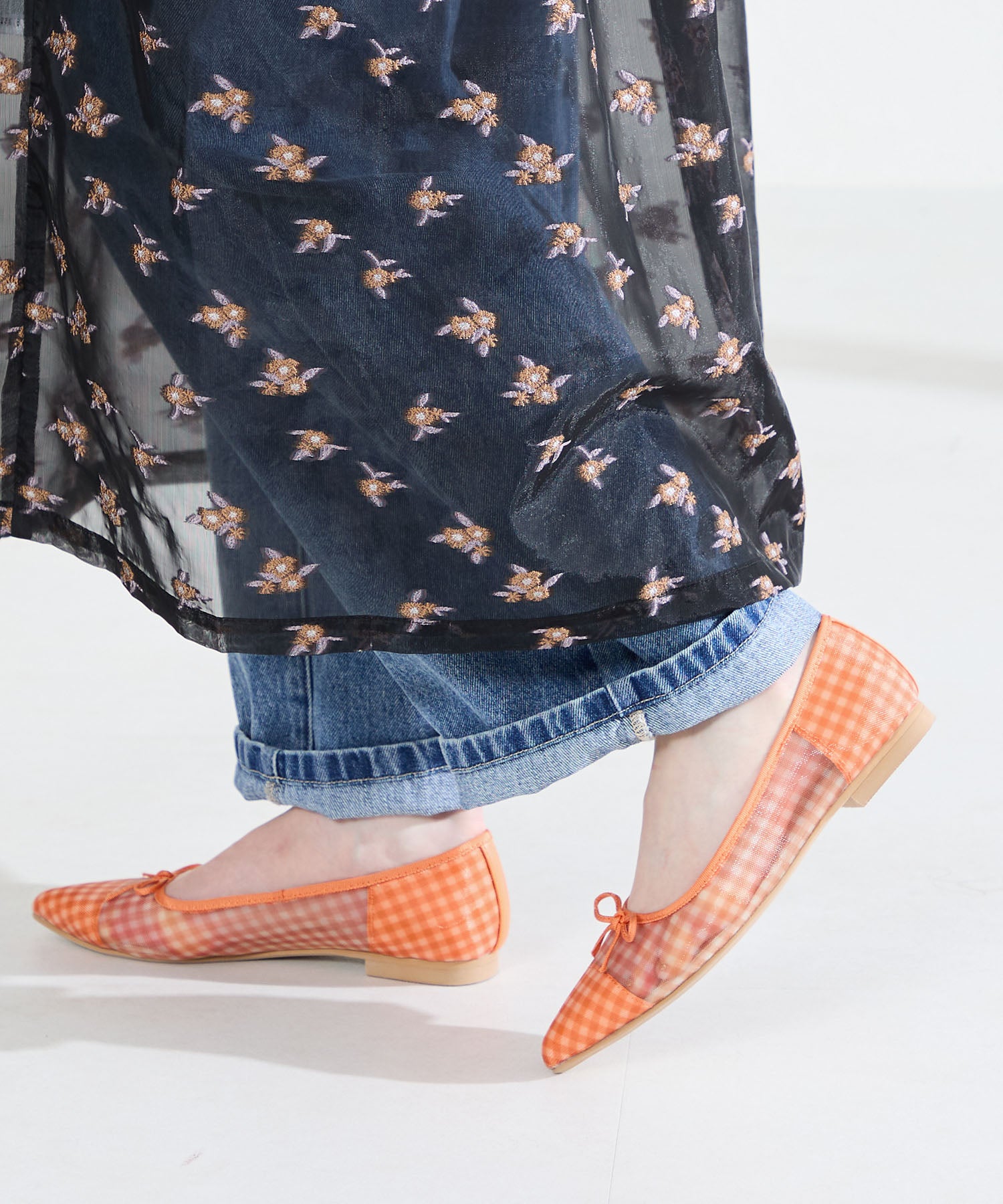 カタログ掲載アイテム】ギンガムチェックシアーパンプス/62105