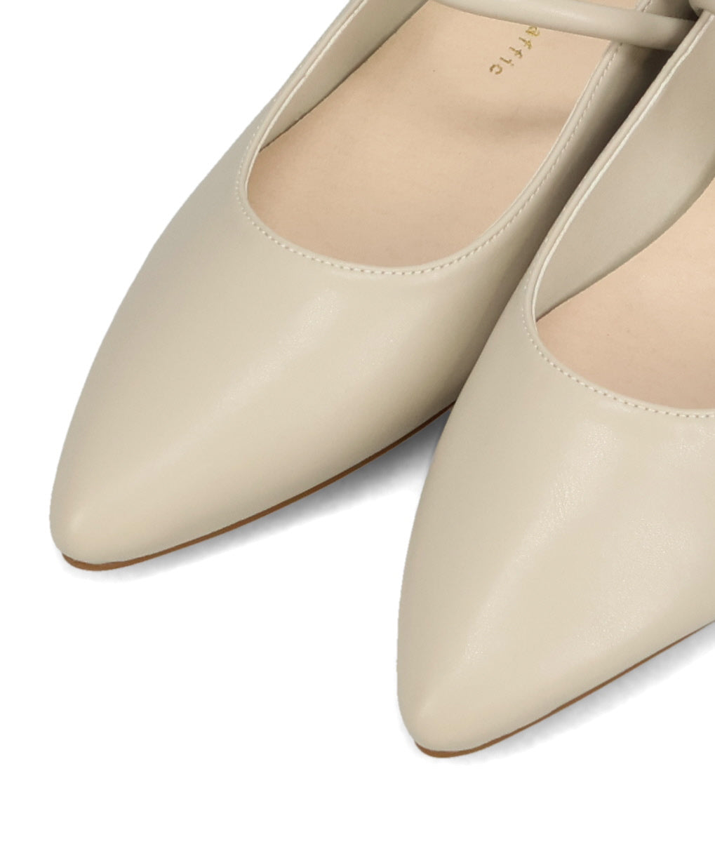 ポインテッドトゥストラップバブーシュ/62106