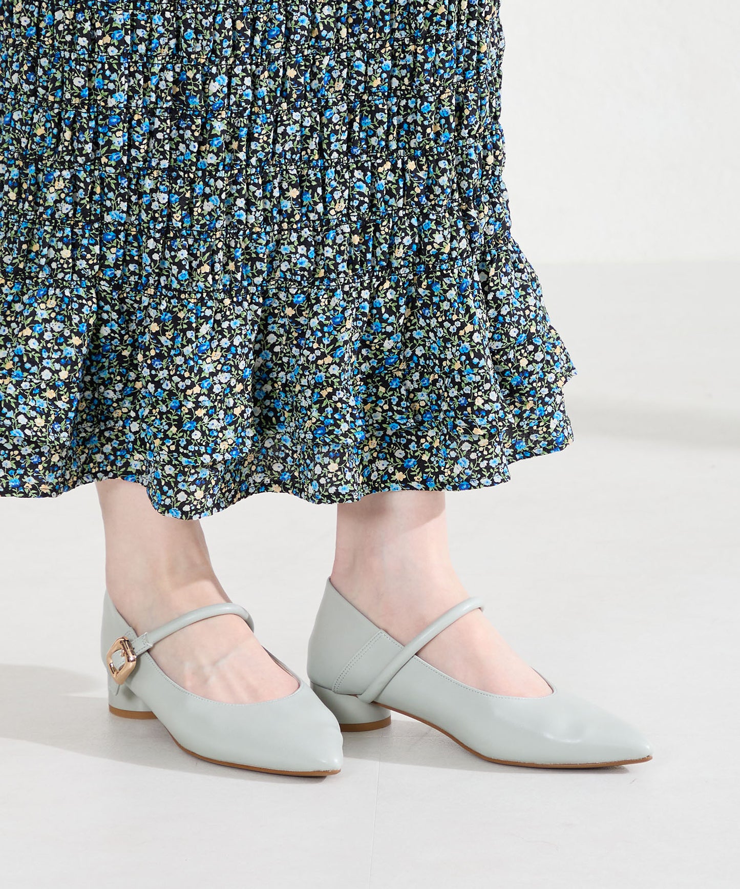 ポインテッドトゥストラップバブーシュ/62106