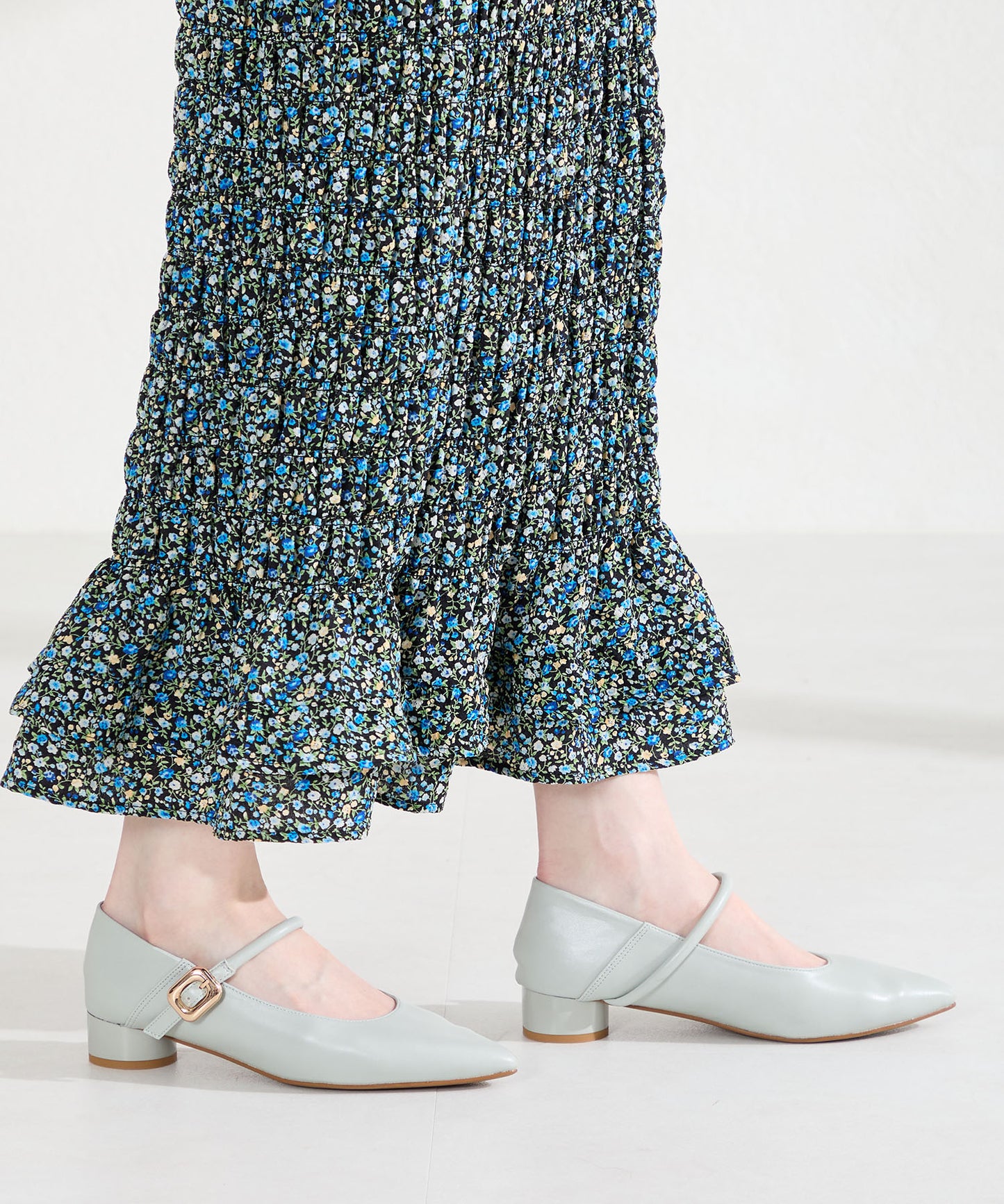 ポインテッドトゥストラップバブーシュ/62106