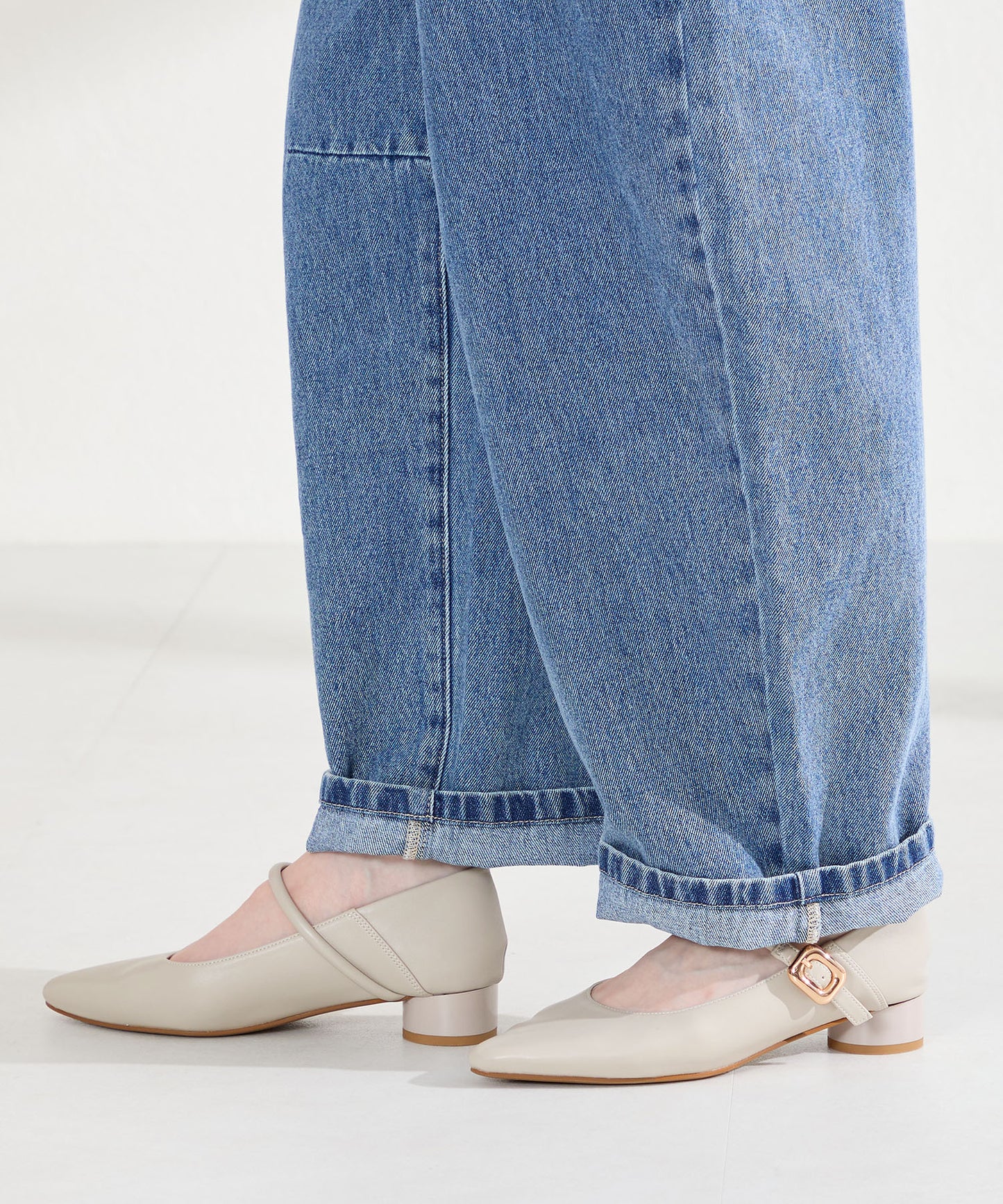 ポインテッドトゥストラップバブーシュ/62106