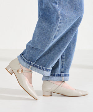 ポインテッドトゥストラップバブーシュ/62106