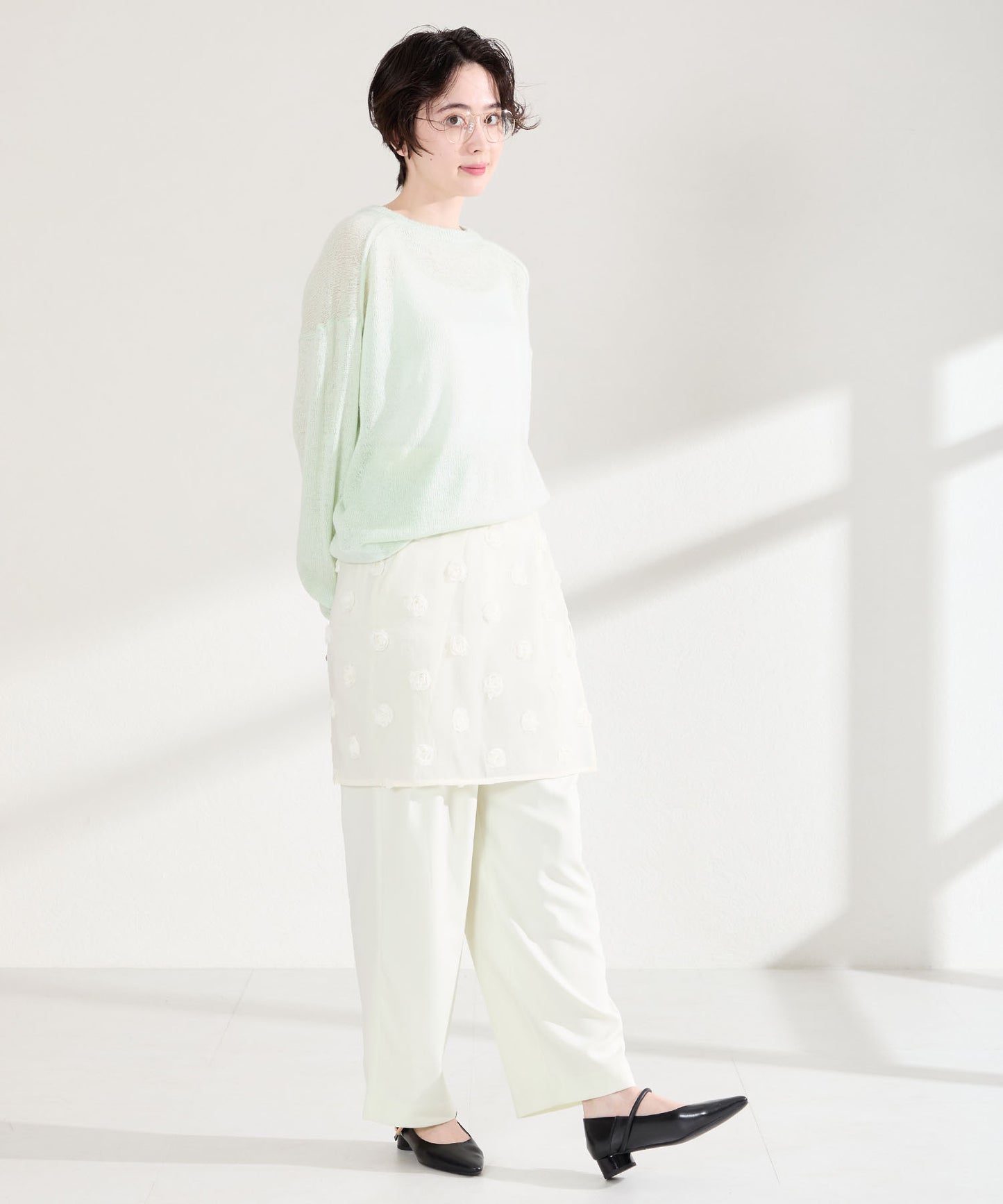 ポインテッドトゥストラップバブーシュ/62106