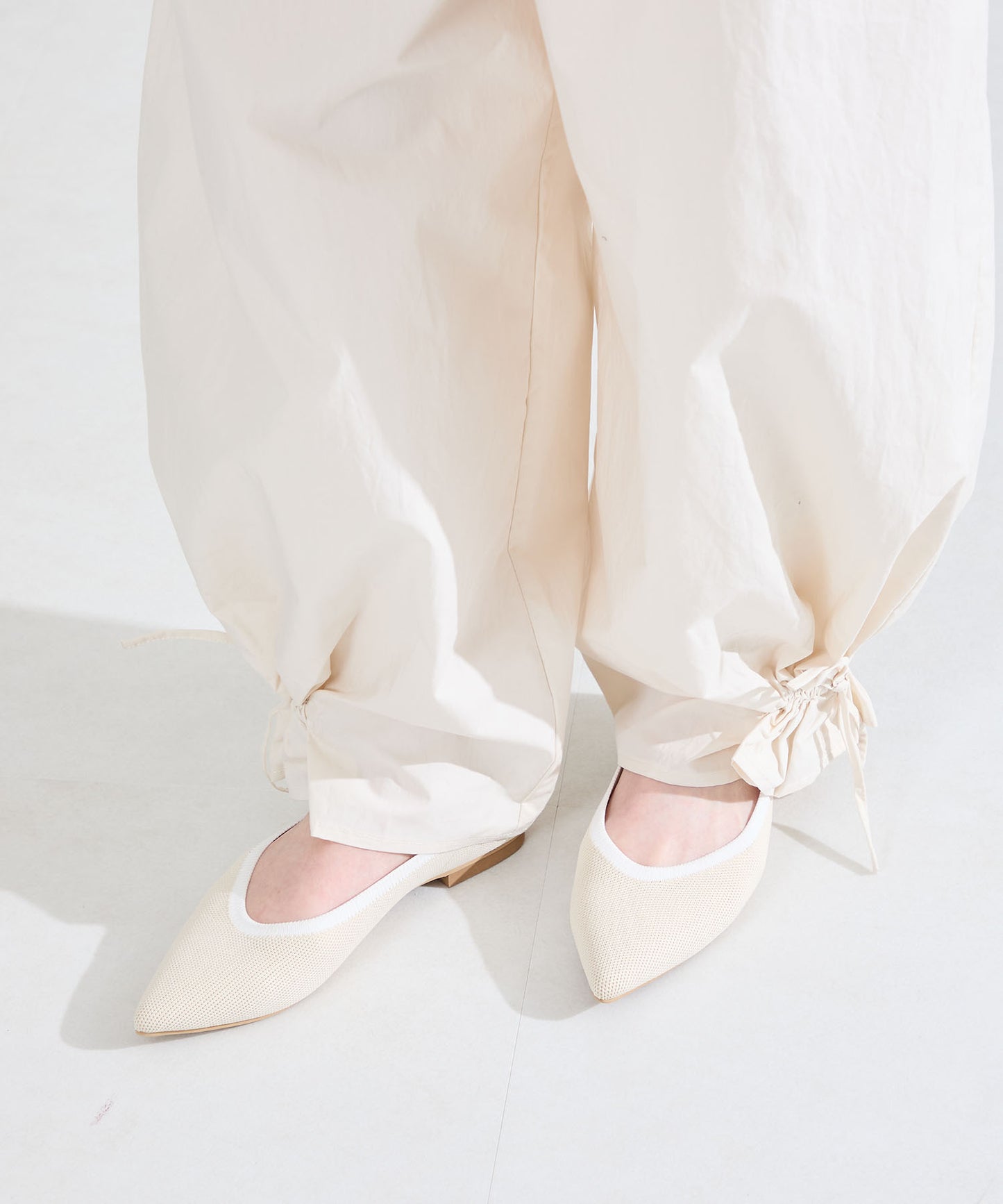 配色ニットパンプス/62107