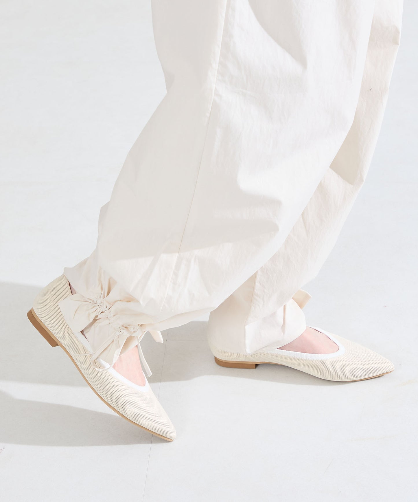 配色ニットパンプス/62107