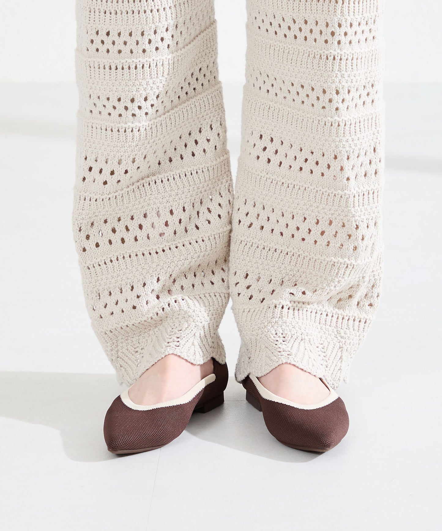 配色ニットパンプス/62107