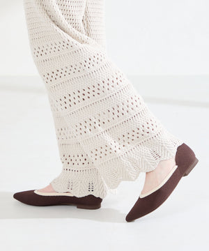 配色ニットパンプス/62107