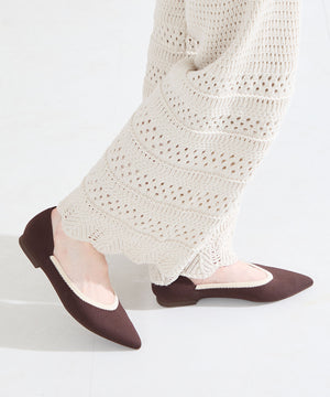 配色ニットパンプス/62107