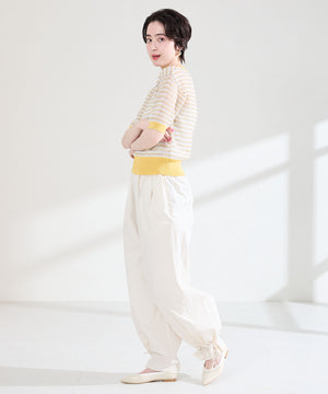 配色ニットパンプス/62107