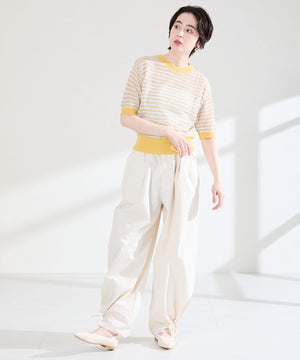 配色ニットパンプス/62107