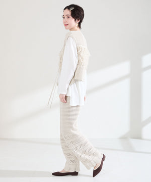 配色ニットパンプス/62107