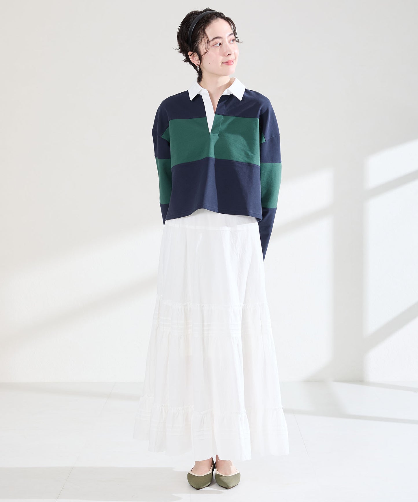 配色ニットパンプス/62107