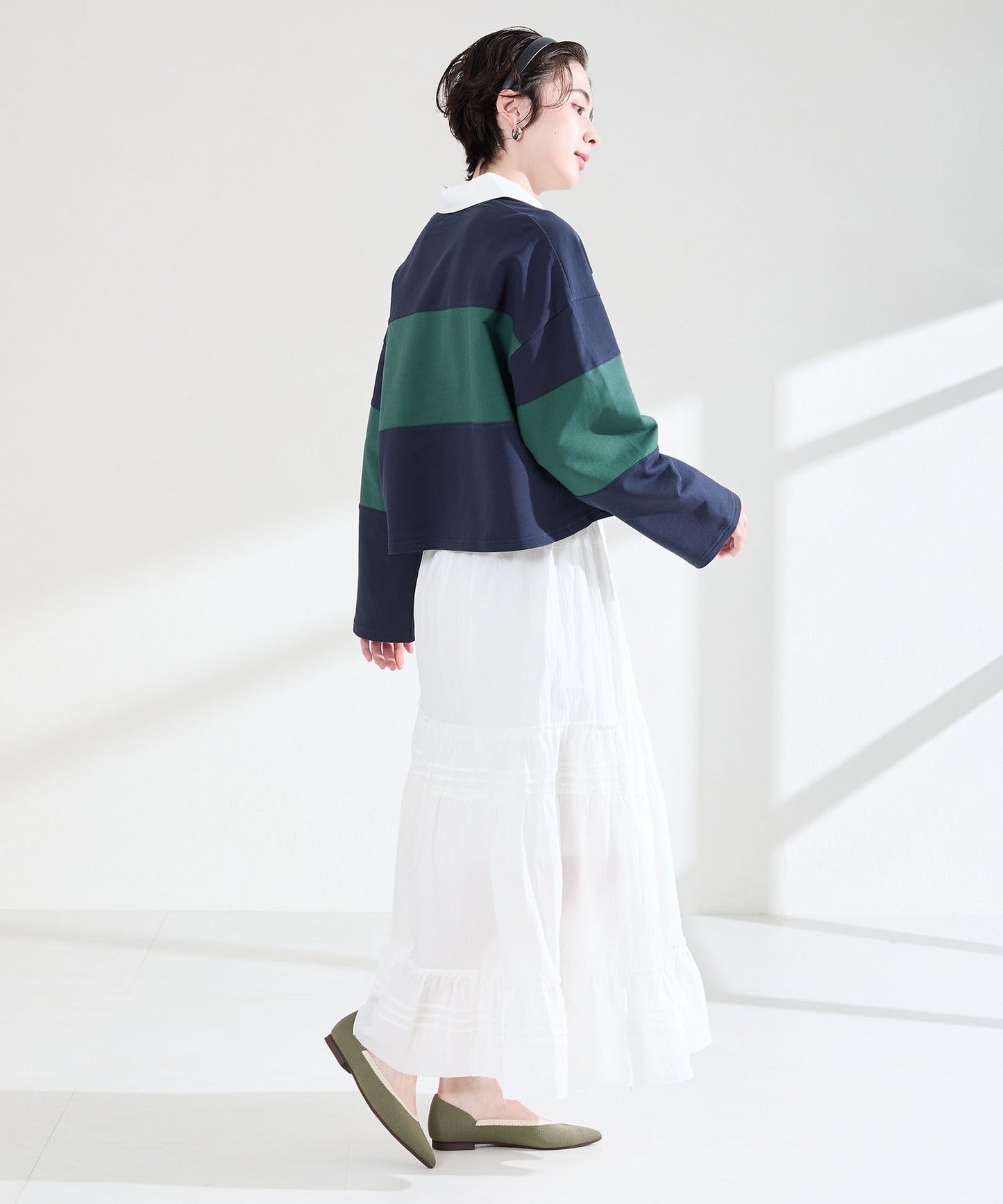 配色ニットパンプス/62107