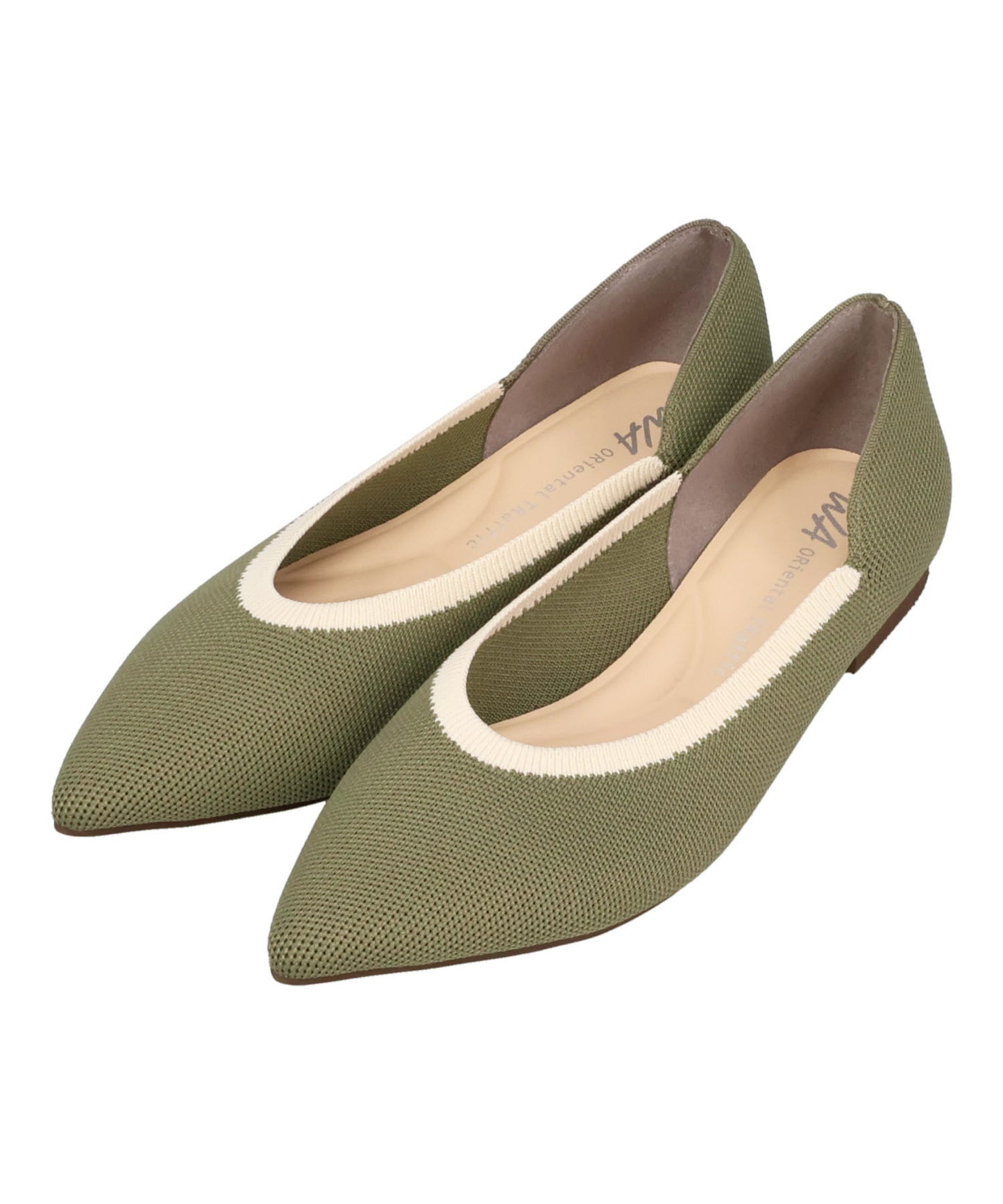 配色ニットパンプス/62107