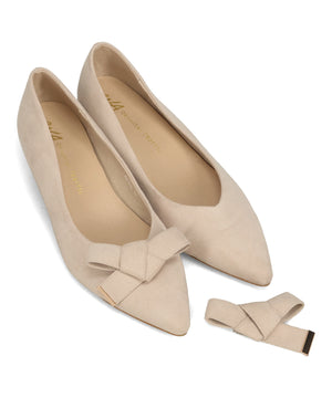 2wayリボンミドルヒールパンプス/62108