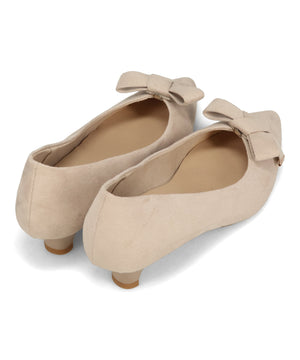 2wayリボンミドルヒールパンプス/62108