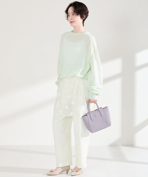 2wayリボンミドルヒールパンプス/62108