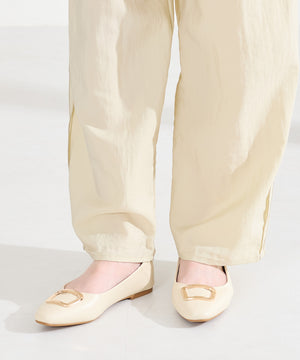 ゴールドモチーフフラットパンプス/62109