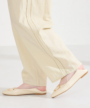 ゴールドモチーフフラットパンプス/62109