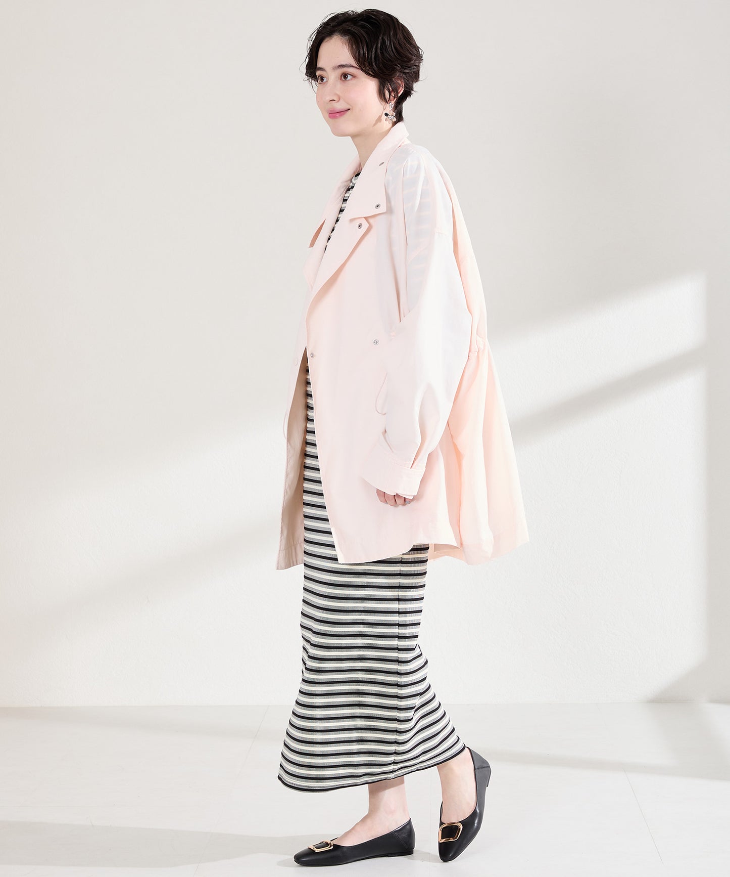 ゴールドモチーフフラットパンプス/62109