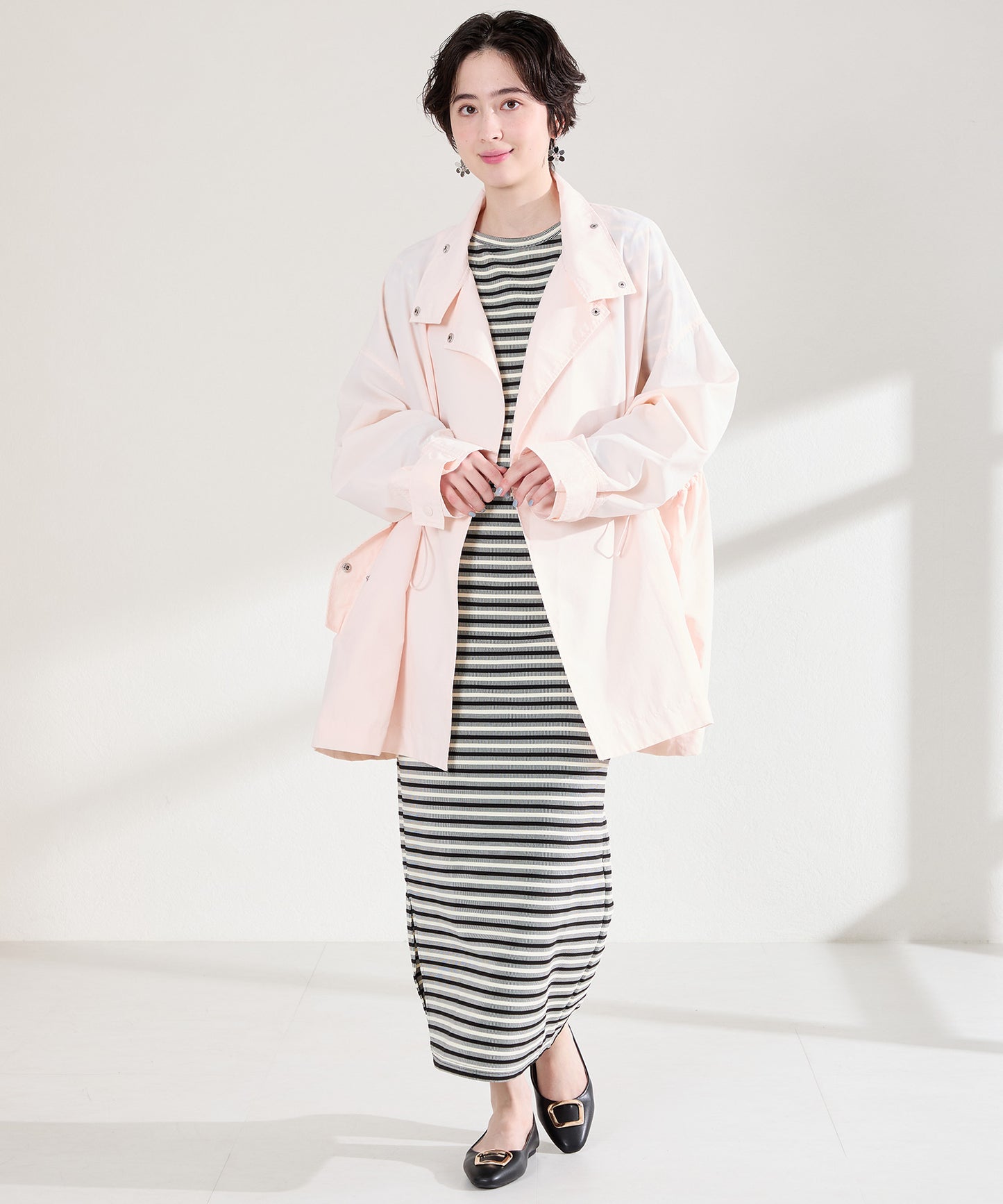 ゴールドモチーフフラットパンプス/62109