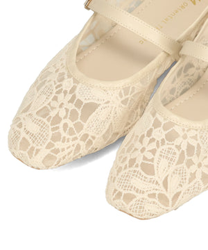 シアーレースメリージェーンパンプス/62114