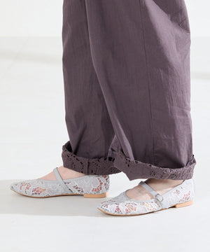 シアーレースメリージェーンパンプス/62114