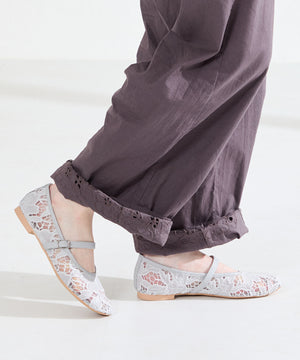 シアーレースメリージェーンパンプス/62114