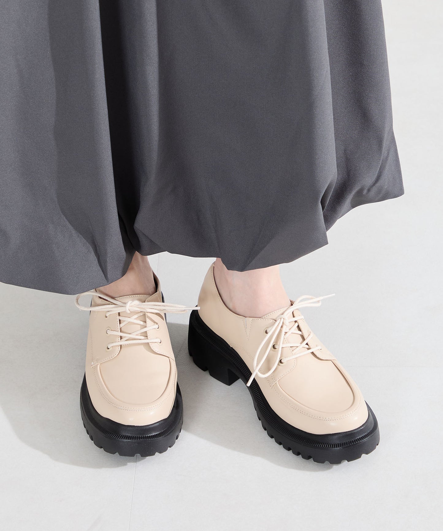 厚底レースアップシューズ/62117