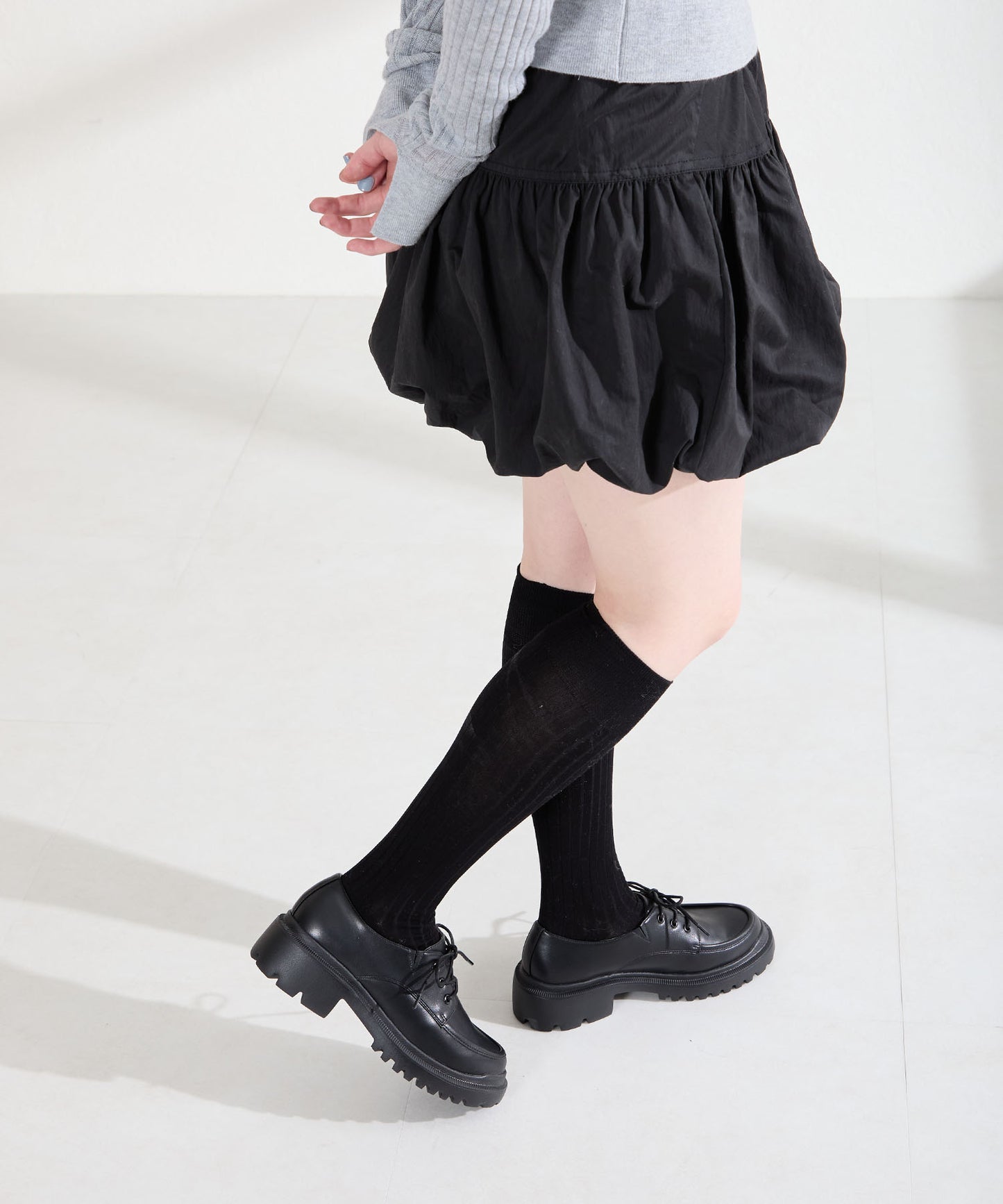 厚底レースアップシューズ/62117