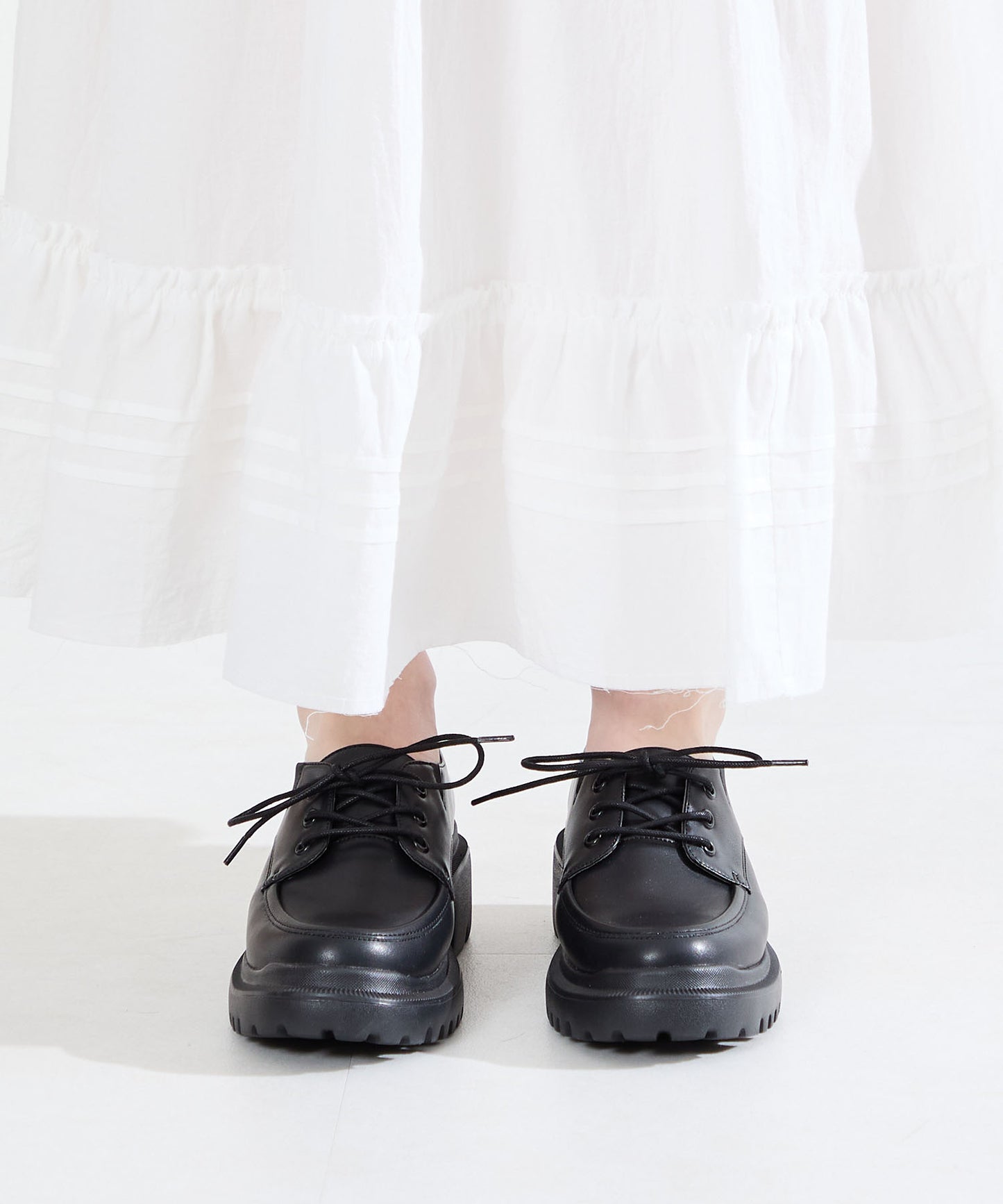 厚底レースアップシューズ/62117