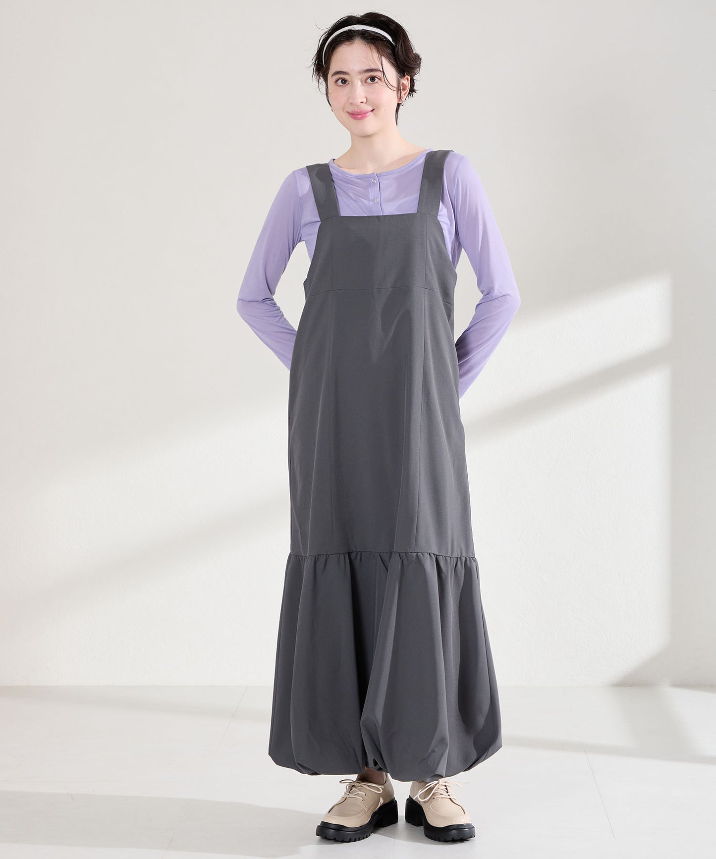 厚底レースアップシューズ/62117