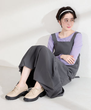 厚底レースアップシューズ/62117