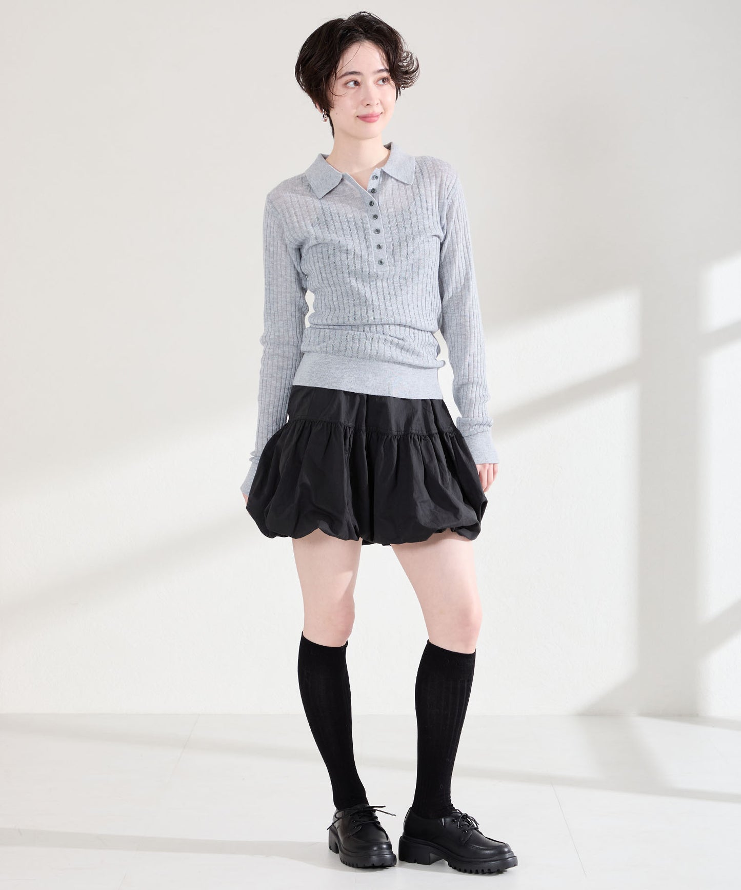 厚底レースアップシューズ/62117