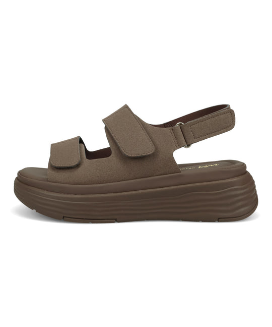 【WEB先行予約/5月中旬発売予定】ベルクロ厚底クッションサンダル/62205