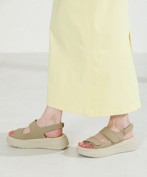 ベルクロ厚底クッションサンダル/62205