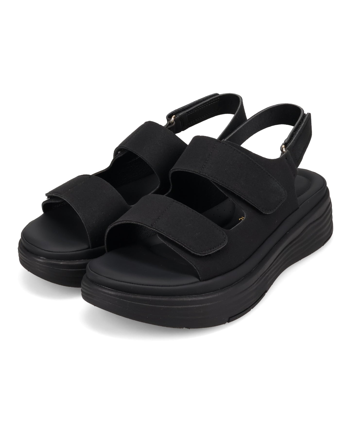 【WEB先行予約/5月中旬発売予定】ベルクロ厚底クッションサンダル/62205