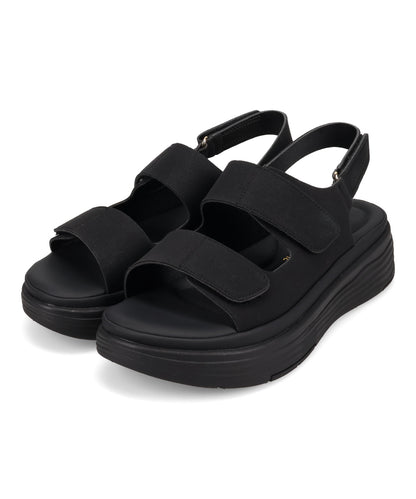 【WEB先行予約/5月中旬発売予定】ベルクロ厚底クッションサンダル/62205