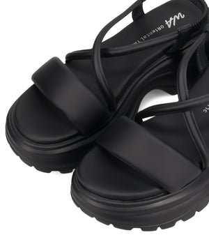 【カタログ掲載アイテム】クロスデザイン厚底サンダル/62207