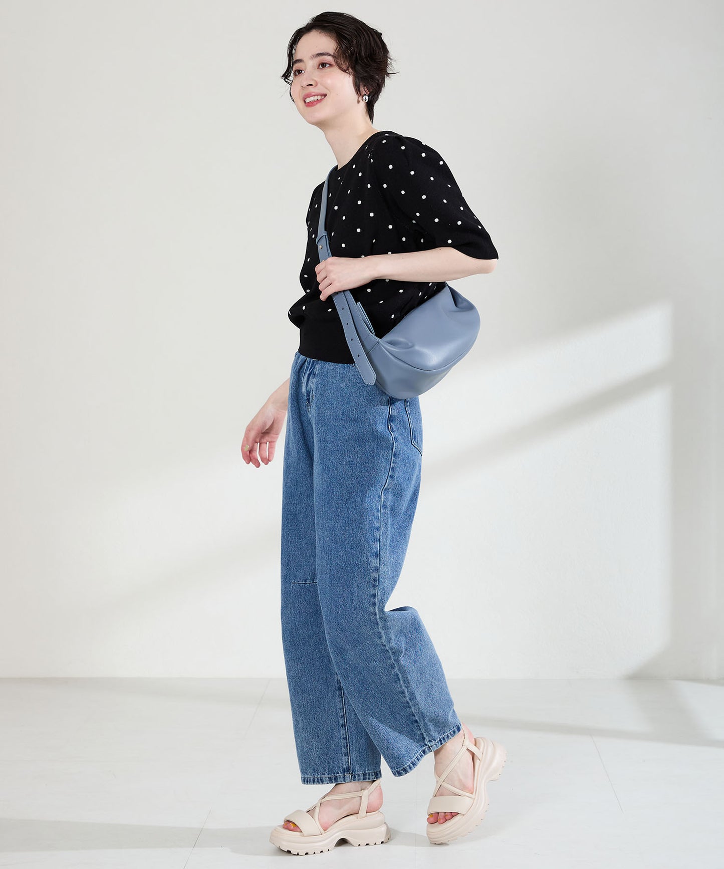 【カタログ掲載アイテム】クロスデザイン厚底サンダル/62207