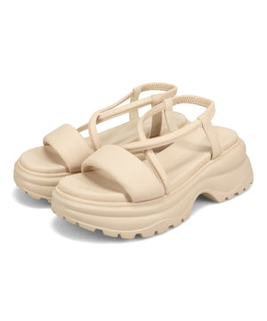 【カタログ掲載アイテム】クロスデザイン厚底サンダル/62207