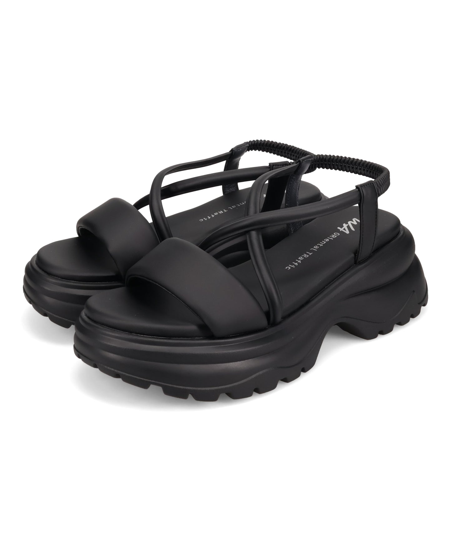 【カタログ掲載アイテム】クロスデザイン厚底サンダル/62207