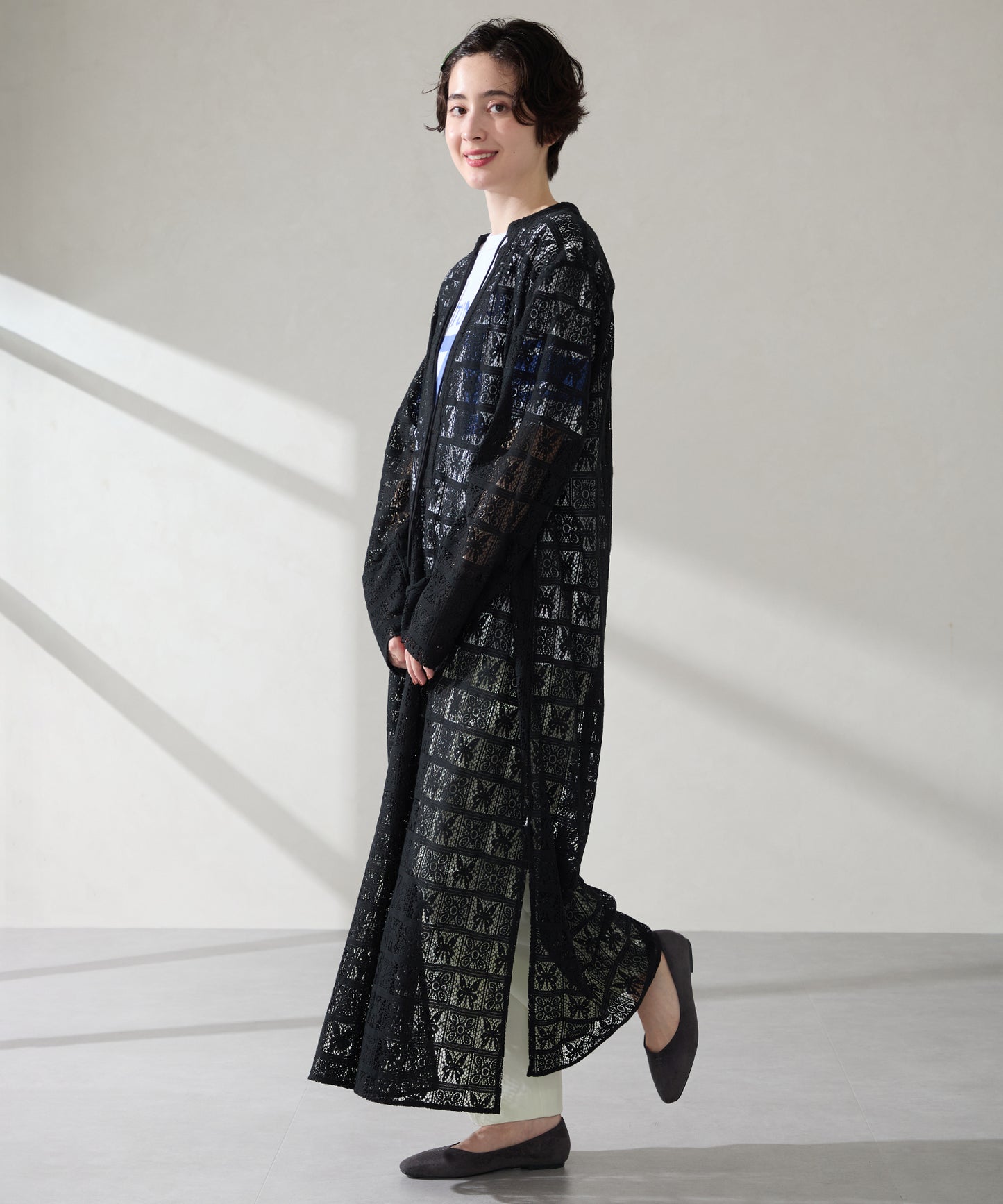 【WEB先行予約/9月上旬発売予定】ステッチデザインフラットパンプス/62309