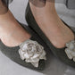 【WEB先行予約/9月上旬発売予定】フラワーモチーフフラットパンプス/62316