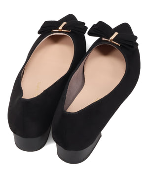 【WEB先行予約/9月上旬発売予定】スクエアリボンモチーフポインテッドパンプス/62321
