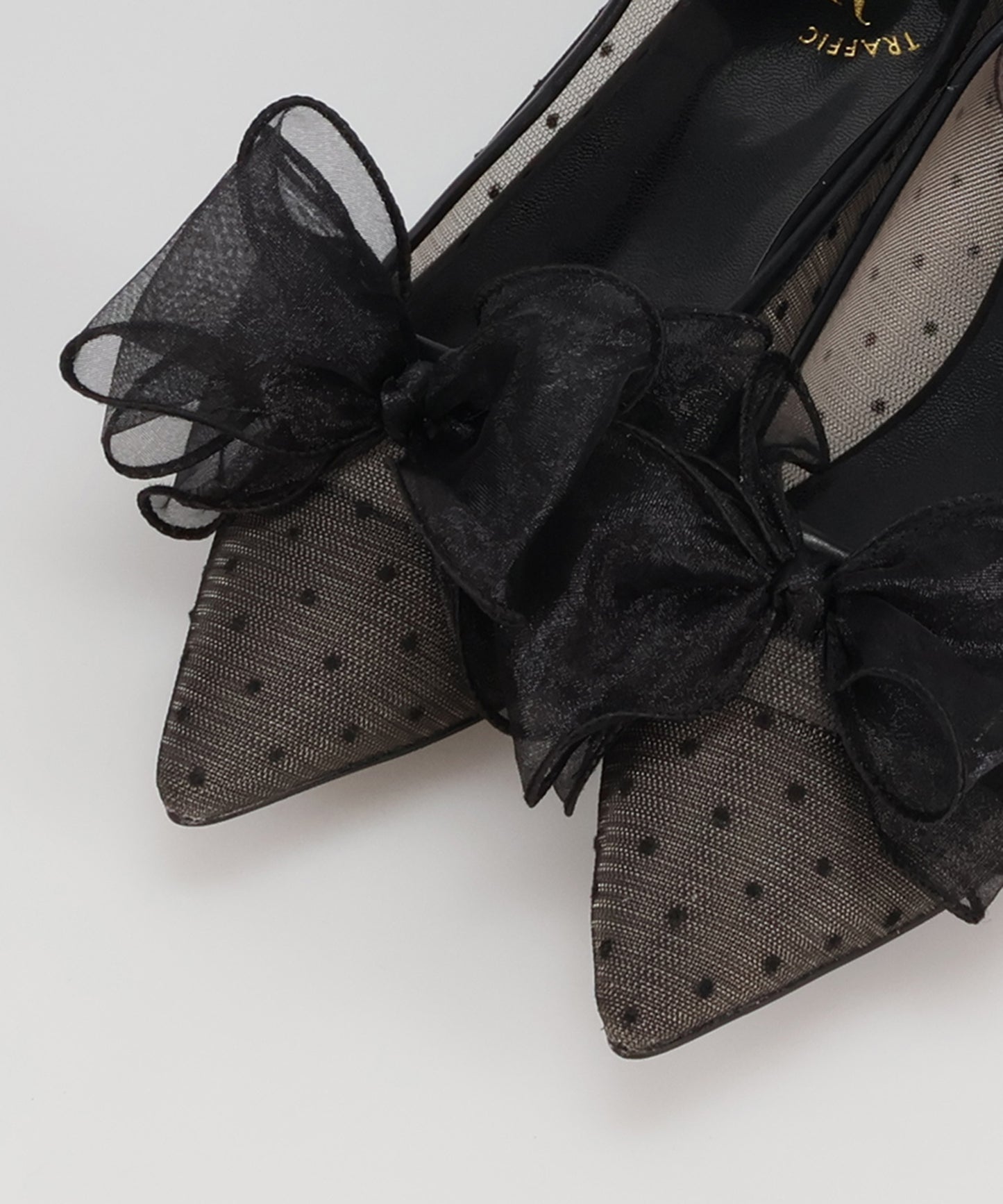 チュールリボンシアーパンプス/66101