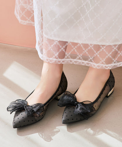 チュールリボンシアーパンプス/66101