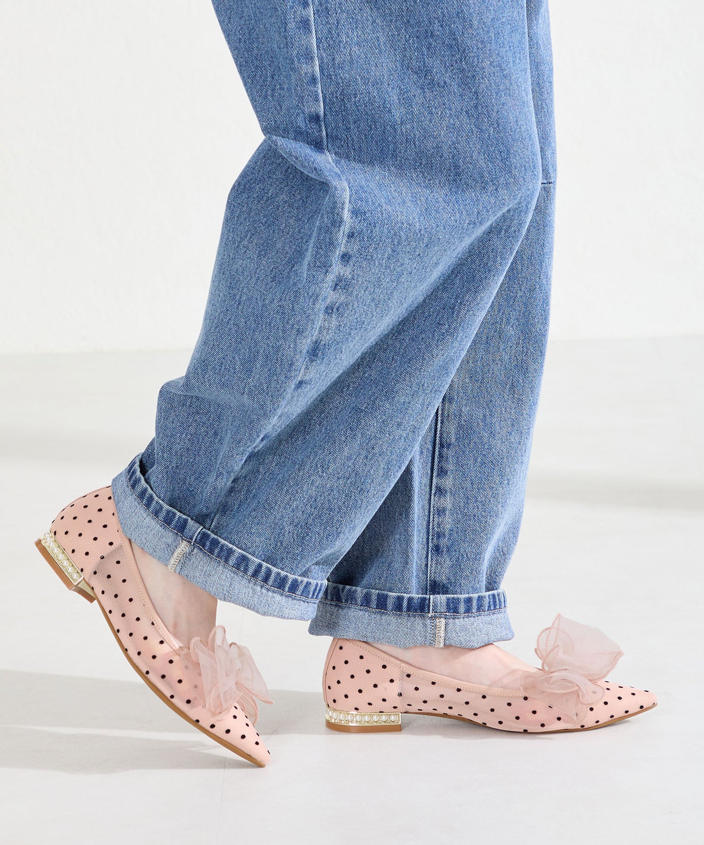 チュールリボンシアーパンプス/66101